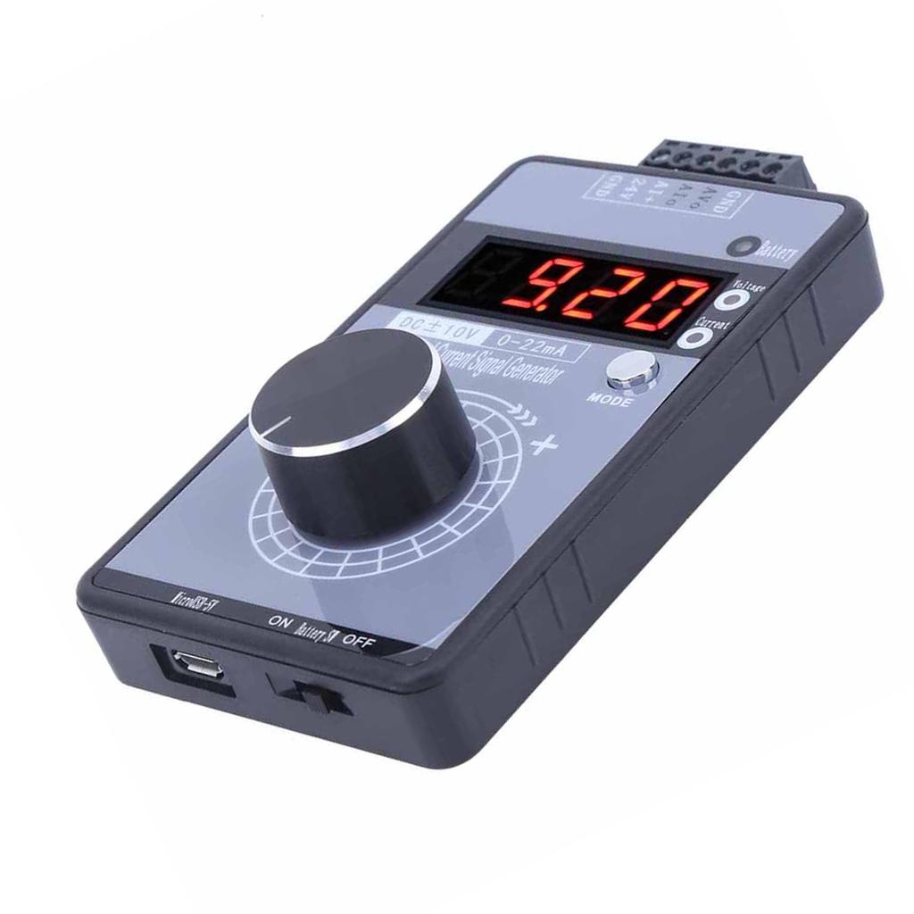 Current Voltage Signal Generator DC 0‑10V 0 0‑22mA Interface Analog Simulator 4 Digit Display for PLC Panel Debugging