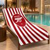 Beach Towel with Arsenal Design, Quick Dry Lightweight Towel for Swimming Pool Travel