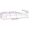 TV Cabinet with LED Lights Concrete Grey 260 x 36.5 x 40 cm