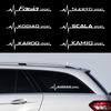 Car Styling Sticker 2PCS Side Window Creative Decorative Decals for Skoda Octavia Rapid Fabia Superb Kodiaq Scala Karop Kamiq
