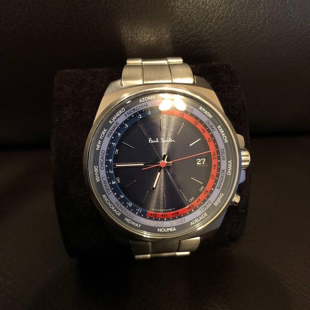 Б/у [Бесплатная доставка по всей стране] Редкие часы Paul Smith Made in Japan KL5-211-71 С закрытыми глазами Радиоволновые Солнечные Мужские H145-T023011 С коробкой