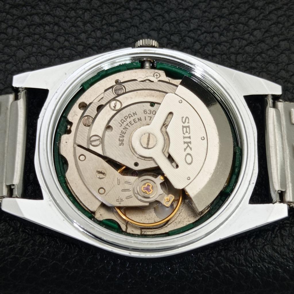 ВИНТАЖНЫЕ АВТОМАТИЧЕСКИЕ SEIKO 5 6309A ВОССТАНОВЛЕННЫЕ ЯПОНСКИЕ МУЖСКИЕ ЧЕРНЫЕ ЧАСЫ a442831-1