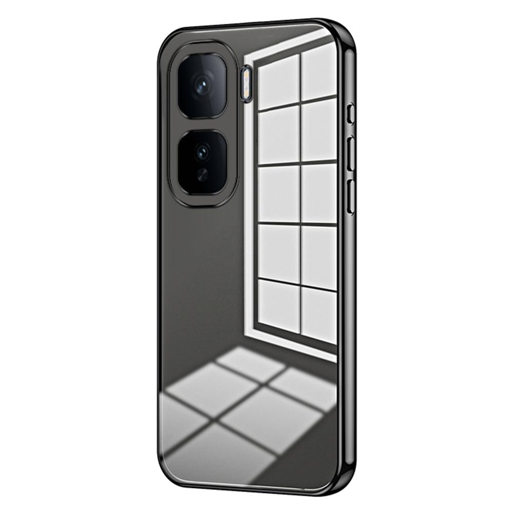 Чехол для vivo iQOO Neo10 5G/Neo10 Pro 5G с гальванизированной рамкой, мягкая TPU накладка на телефон