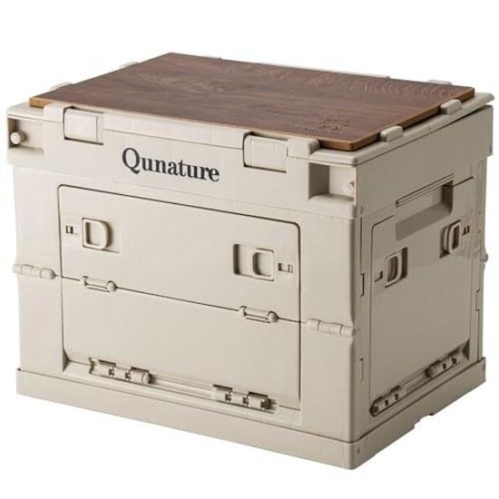 Storage box folding camping outdoor lid five-sided opening accessible from all directions large capacity case easy assembly.