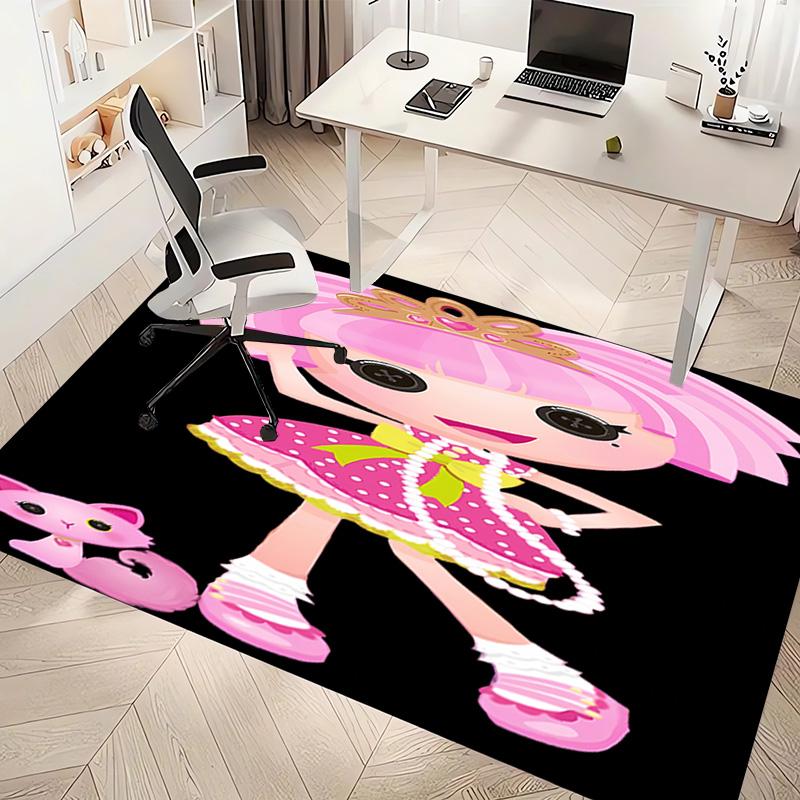 1 шт. Коврик Lalaloopsy с принтом - Мягкий, Моющийся, Нескользящий Коврик для Помещений, Декоративный Коврик для Гостиной, Домашнего Офиса, Декоративный Коврик для Офиса
