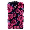 ANNA SUI Zippered Towel and Bottle Case with Rose Embroidery (Pink) Women's 001082-0002-01