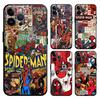 Чехол для телефона Apple iPhone 14 XR XS MAX 17 Pro Max 13 15 Pro 7 8 12 16 11 Air Funda Чехол для телефона Marvel Человек-паук Веном