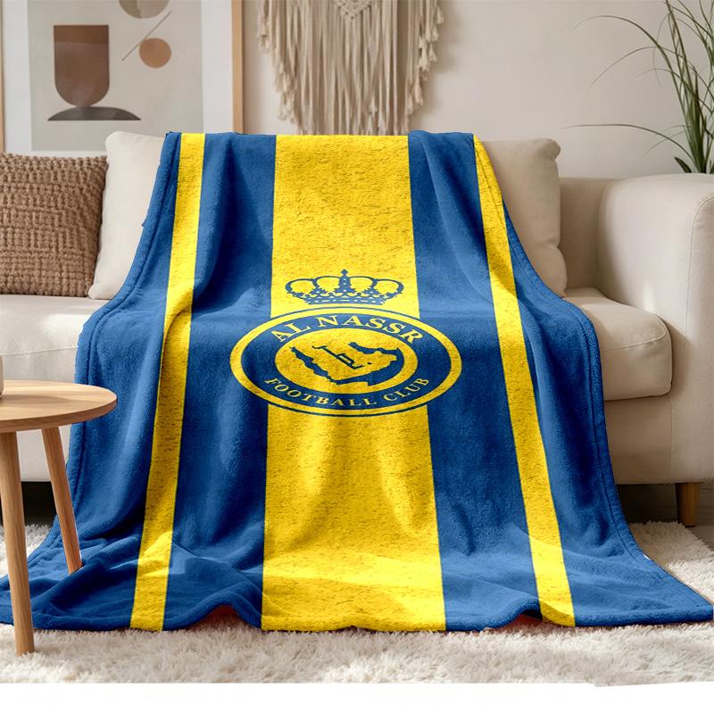 Al - Nassr FC Soft and comfortable flannel Suitable for sofas living rooms outdoor camping travel and also makes a great anniversary gift