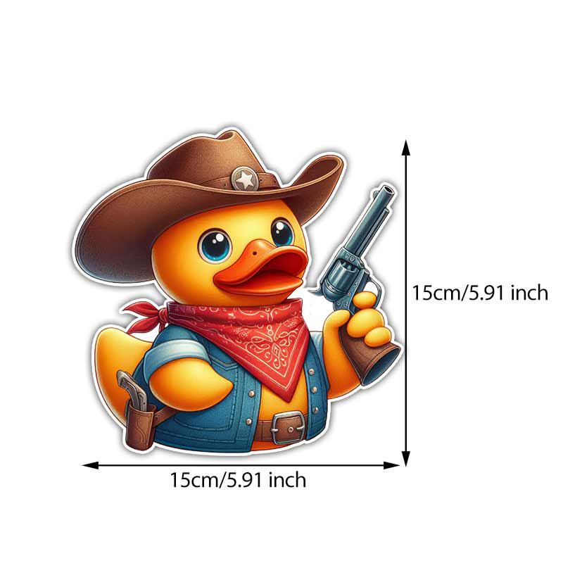 Car Sticker Funny Rubber Duck Waterproof Vinyl Decal on Bumper Rear Window Laptop Self-adhesive Decal For Car Accessories TM256