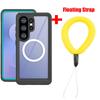 Водонепроницаемый чехол IP68 для Samsung Galaxy S26 Ultra, с магнитной зарядкой, для дайвинга, плавания, активного отдыха, спорта, скалолазания