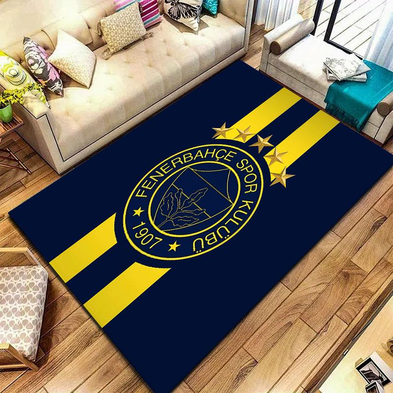 Ковер Fenerbahçe Sports Club для гостиной, спальни, дома, декора дивана, игровая коврик для детей, нескользящий коврик для пола