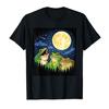 Лягушки Воющая Луна Мем Горы Сосны Природа Дикая Природа Футболка Для Мужчин Женщин 100% Хлопок Футболки С Коротким Рукавом 0212-1 -...