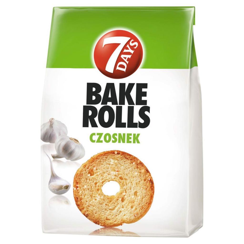 Bake Rolls Chrupiące Pieczywo O Smaku Czosnku 150 G