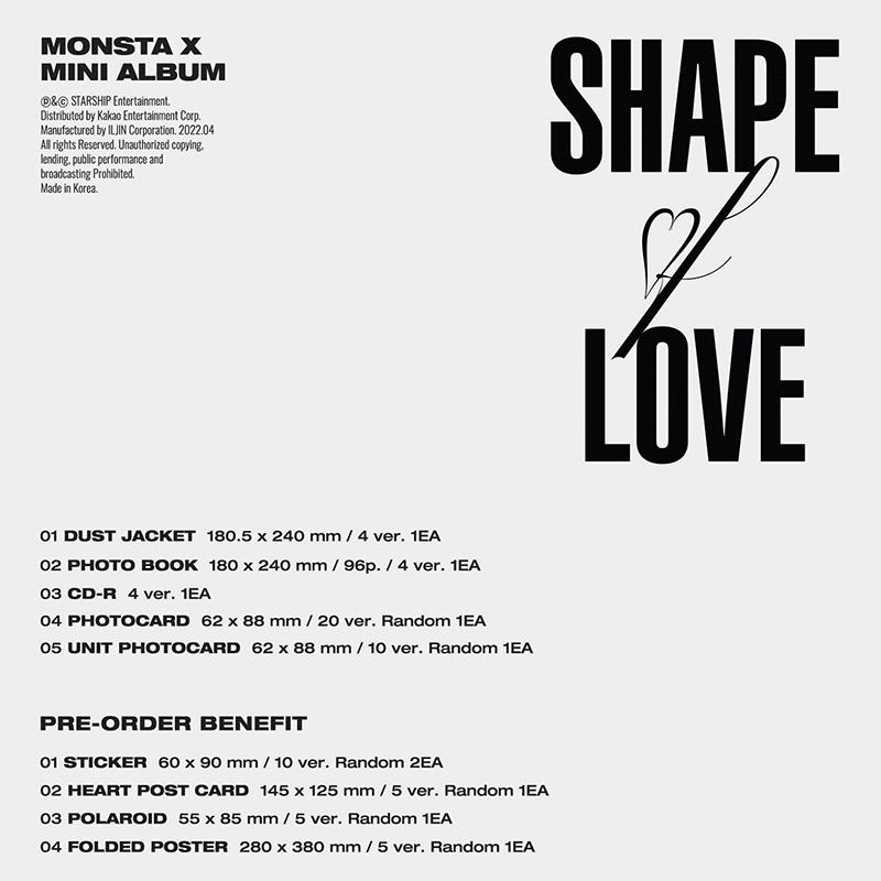 (+Ktown4u Фотокарточка) 11-й мини-альбом Monsta X [Форма любви]