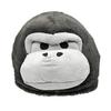 [Панда] [Инстаграмный] Пушистые плюшевые маски животных: Черный кот, Акула и Динозавр (Горилла (Серый))