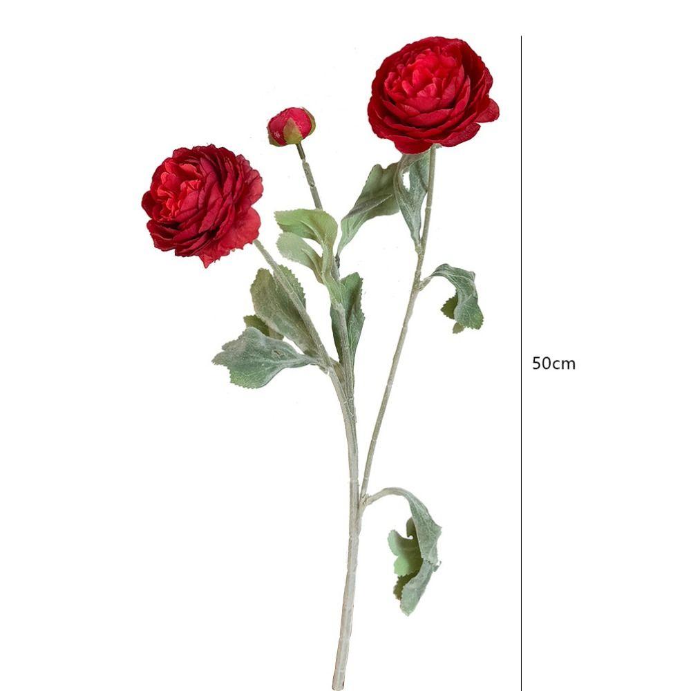 1PCS Silk Artificial Flowers 3 Heads Bouquet Peony DIY Gift Fake Bouquet Wedding Garden Decoration