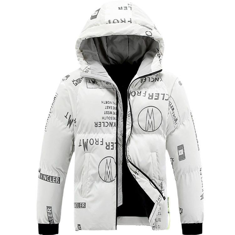 Men's Trendy New Thickened Winter Padded Clothes Large Size Casual Loose Glossy Padded Jacket