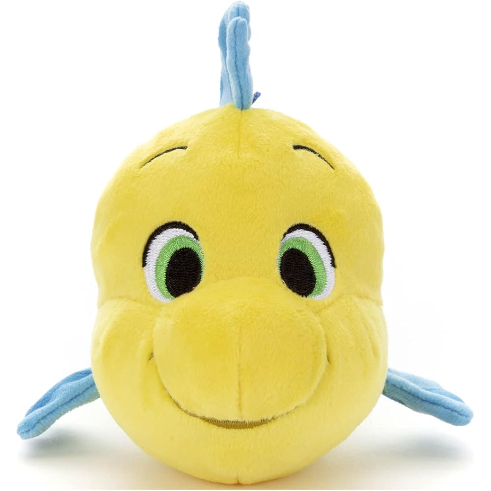 Disney Character Washable Beans Collection Flounder Plush Toy 13cm