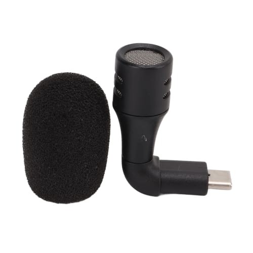 Vbestlife Android Type-C Microphone, High Sensitivity Smartphone Video Mini Omnidirectional Microphone with 90 Degree Angle Plug