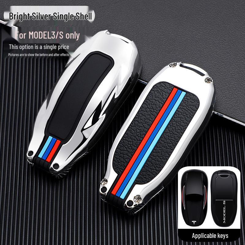 Tesla Model S, X, 3 Key Fob Case Cover - Car Key Shell Buckle Special