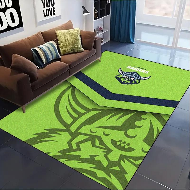 Ковер Логотип Canberra Raiders для Гостиной Спальни Дома Декора Дивана, Детская Игровая Нескользящий Коврик