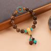 Original Design Retro Tibetan Bracelet, Turquoise Bodhi Buddha Bead Bracelet, Xizang Men's and Women's Cultural and Play Accessories