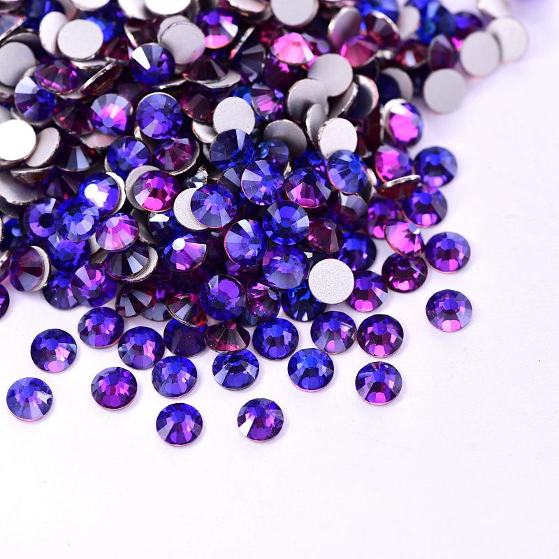 Flat Bottom Diamond, Manicure Diamond Glass, Crystal Round Mobile Phone Accessories, Sticker Diamond Diy Rhinestone Jewelry Accessories