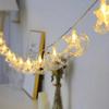 LED String Light Warm White USB Plug-in Star Moon Castle Festival Light Ramadan Decoration Mubarak Eid Home Decor