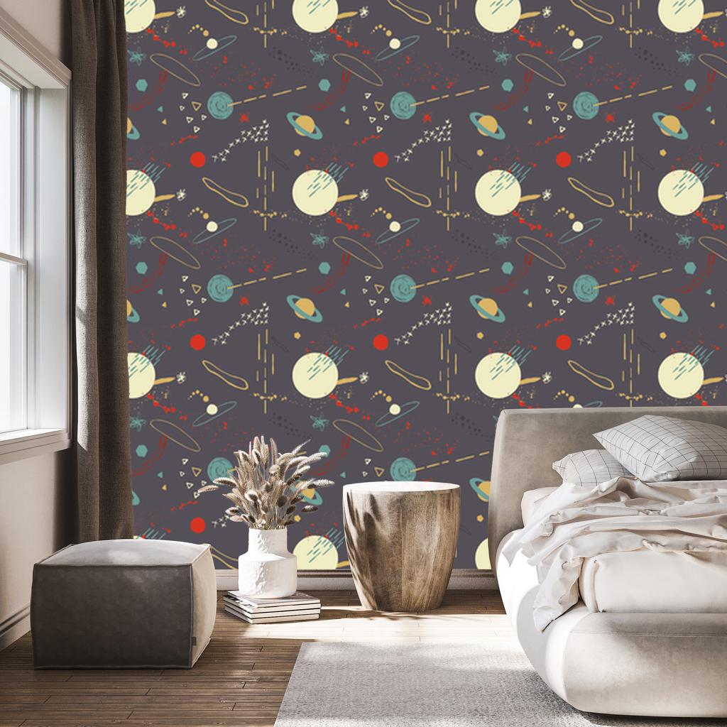 Wallpaper Colorful Pattern for Living Room and Bedroom 50x1000