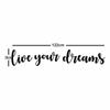 Live Your Dreams Металлический декор для стен, Металлические настенные ковры, Домашнее украшение, Мотивационная цитата, Металлическое настенное искусство, Оформление интерьера