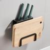 Wall-Mounted No-Drill Pot Lid & Cutting Board Holder