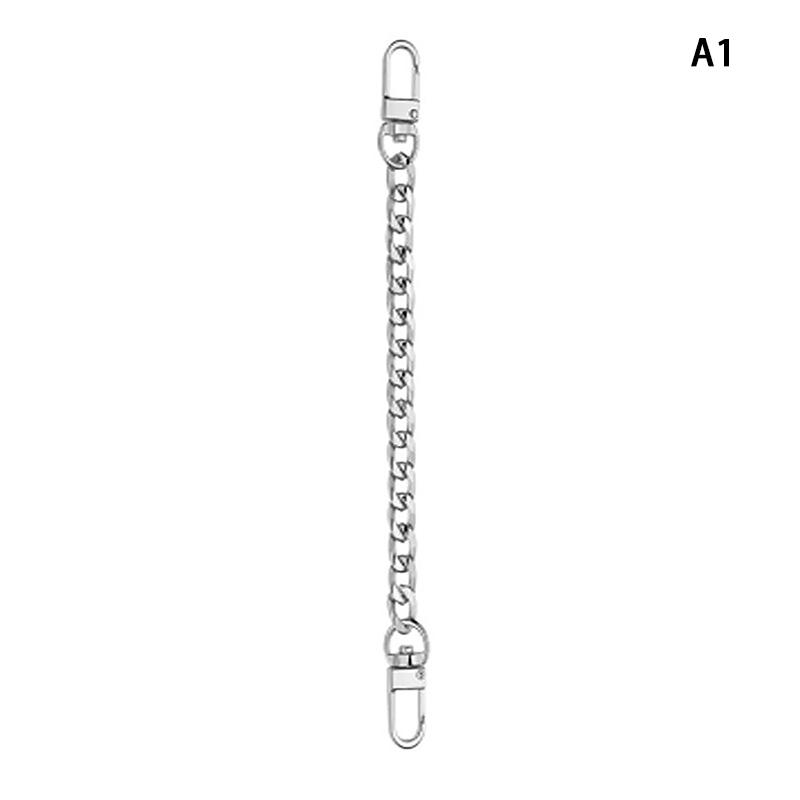Chain Bag Strap Accessories 20Cm Extension Chain Bag Metal Chain Solid Color Diy Chain Durable Gold Silver Black Belts