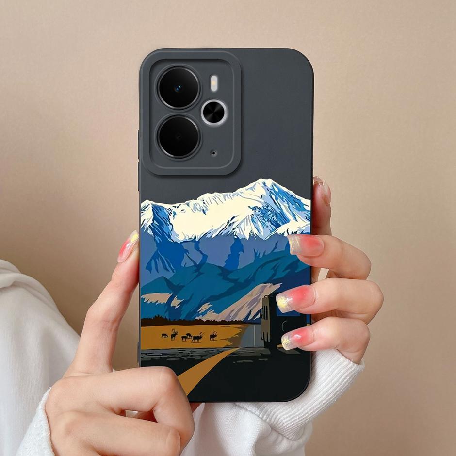 Модный цветочный чехол из мягкого силикона для Realme 14T 14 Pro Plus Lite 5G Защитный чехол для Realme14T Realme14Pro Plus Lite Fundas