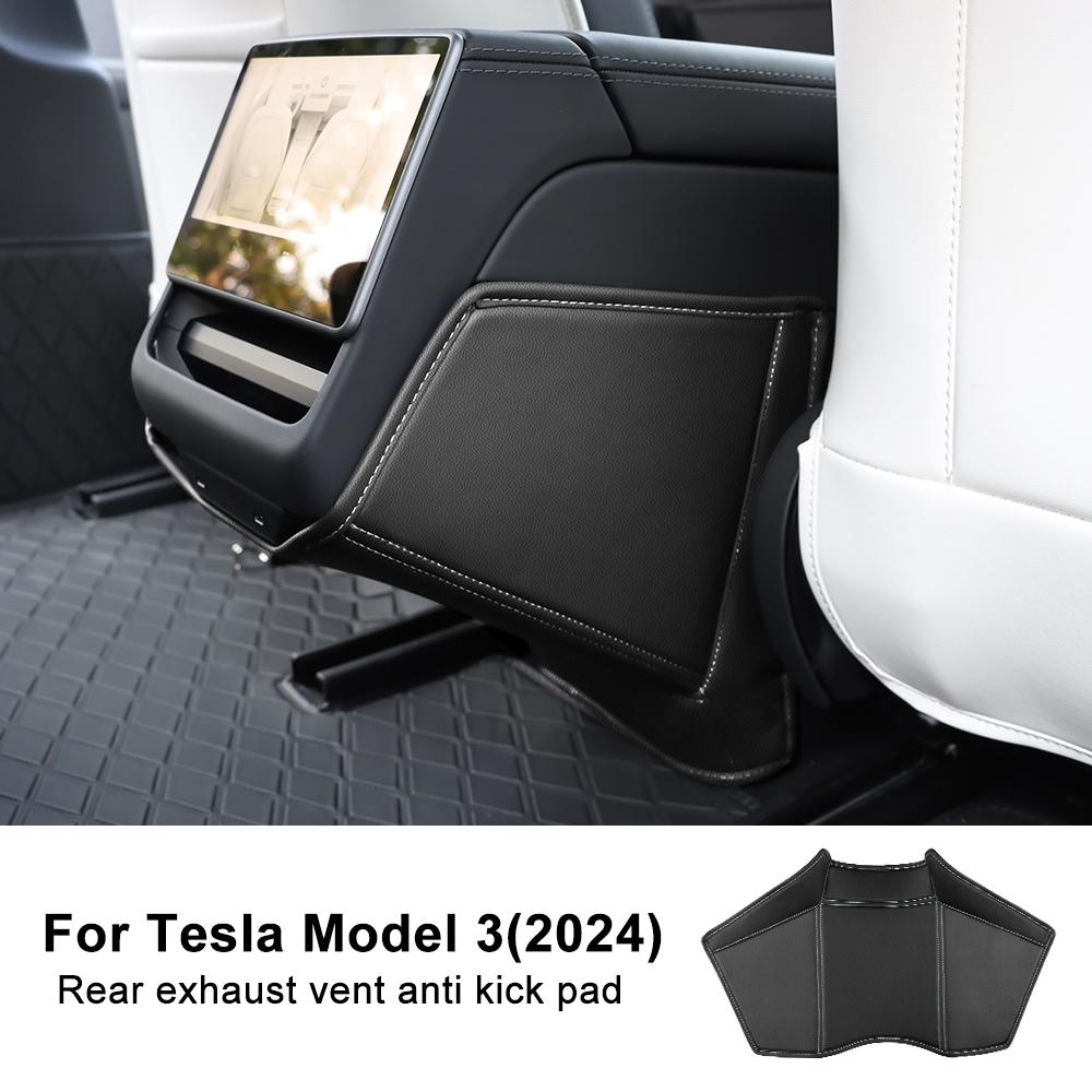 Suede Leather Anti-Kick Door Sticker for Tesla Model 3 Model Y 2017-2026 Interior Protection