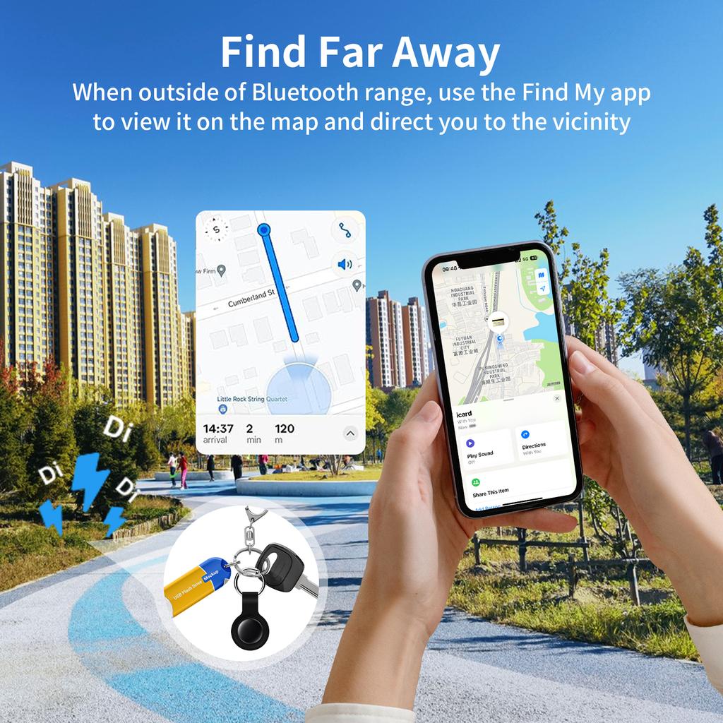 Anti-lose Tracker Positioning Far Away Finder for Apple Find My  Voice Locate Suitcase Keys Bag Toys Smart Tag for IOS iPhone