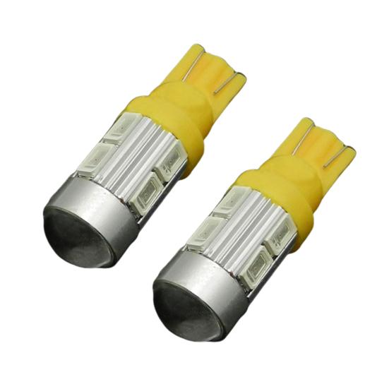 2 шт. T10 10SMD светодиодный светодиодный 5630/5730 автомобильный указатель поворота салонный светильник лампа