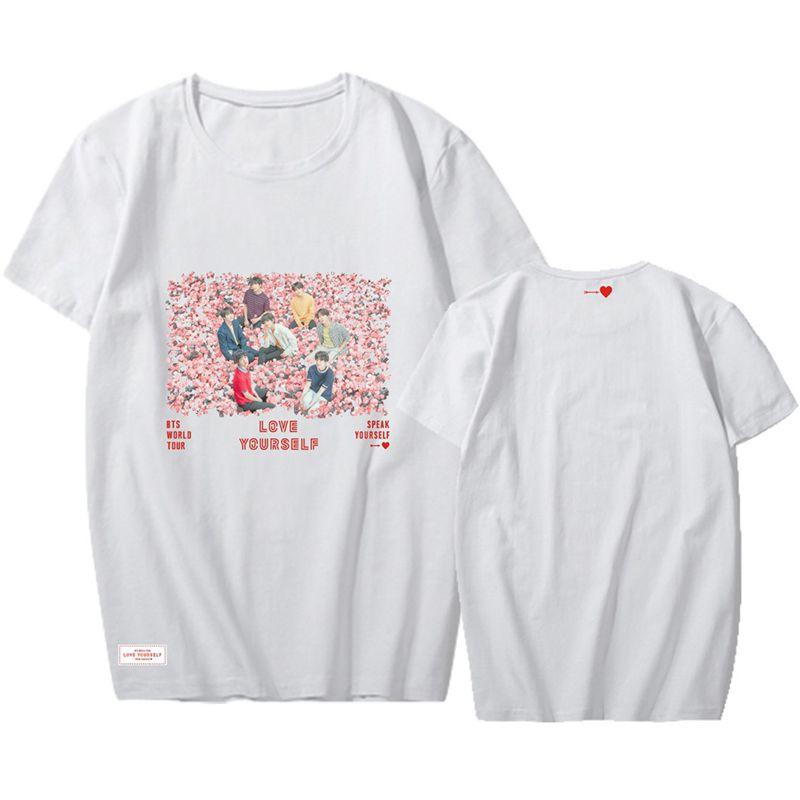 Tshirt Kpop Bts Love Speak Yourself Concert Tshirt Casual Tee Jk Rm Tops Jimin