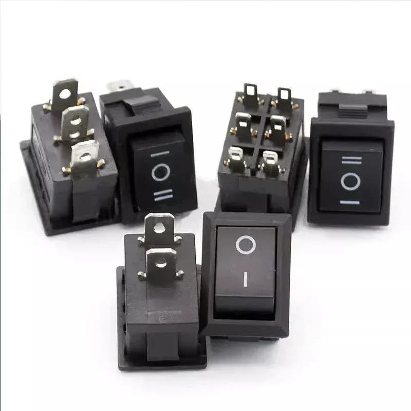10 PCS KCD1 3Pin Boat Car Rocker Switch 10A 125V AC Red Yellow Green Button for Power - on in Boat and Car Electrical Systems