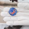Эмалированная брошь PADI: Красный Дайвер и Синяя Земля Значок для Дайвинга на Рюкзак
