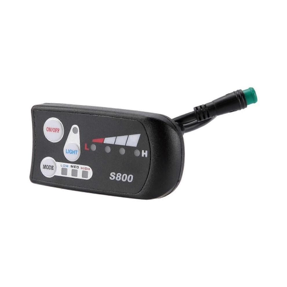Electric Bicycle 36V48V S800 LED LCD Meter Control Panel Display for Ebike Controller 5 Pin Waterproof Plug Connector