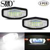 2Pcs High Power Xenon White LED Car Number License Plate Lights Canbus For Honda Civic City Pilot Accord Odyssey MR-V Acura