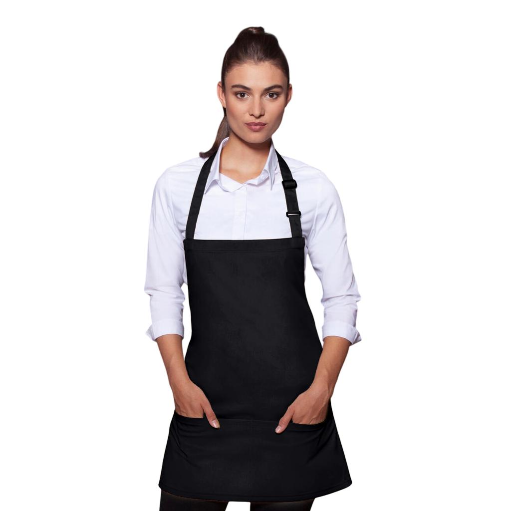 Womens/Ladies Short Pocket Bib Apron