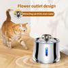 Petavista 2.5L Cat Water Fountain нержавеющая сталь автоматический фонтан для поения кошек для диспенсера воды для кошек аксессуары ультра-тихий
