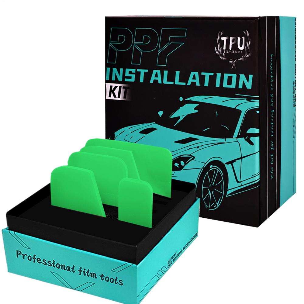 Набор инструментов для оклейки автомобиля пленкой Инструменты для тонировки стекол Скребок для установки автопленки 5 шт. Скребок для детализации автопленки Автоаксессуары