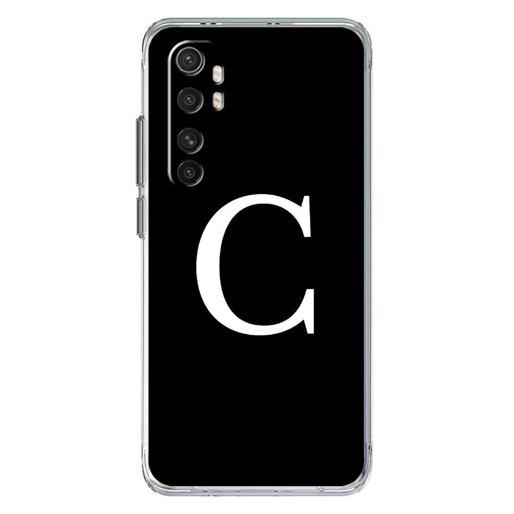 Чехол для телефона для Xiaomi Poco X6 X5 NFC X3 F6 F5 Pro F4 F3 M3 14 13T 12T 12 13 Lite 11 Mi 5G Прозрачный чехол Буква имени A Z Модный