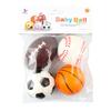 Novel Stress Relief Toys Filled Cotton Grip Ball Rugby Basketball Soccer Decompression Vent Foam Ball