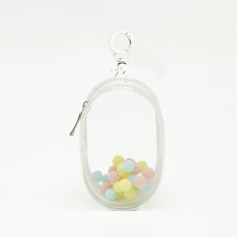 Jewelry Organizer Transparent Storage Box Pouch Mystery Box Keychain Bag Storage Case Thicken Wallet Cute Doll Bag Organization