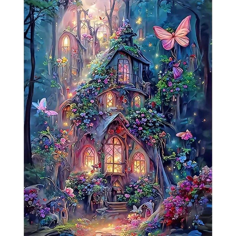 5D DIY Алмазная картина, Полная Алмазная картина с наборами для алмазного искусства Вышивка Стразы для декора стен