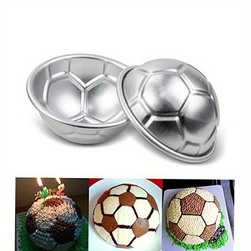 Форма для бомбочки для ванны 1 шт. DIY 3D форма футбольного мяча алюминиевая полукруглая форма для шоколада инструменты для выпечки