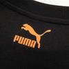 Puma Классические танцевальные буквы с принтом свободная круглая горловина короткий рукав футболка женские топы черный 627175-01
